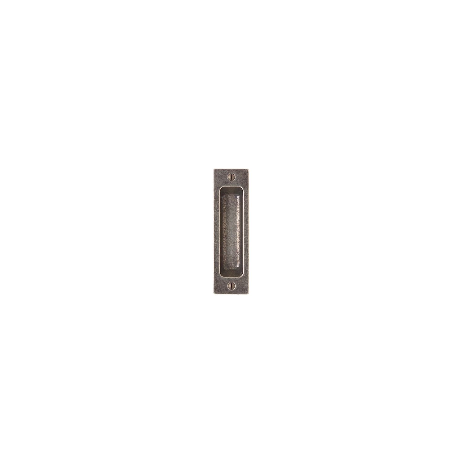 Jaladera empotrada rectangular — Rocky Mountain Hardware bronce macizo
