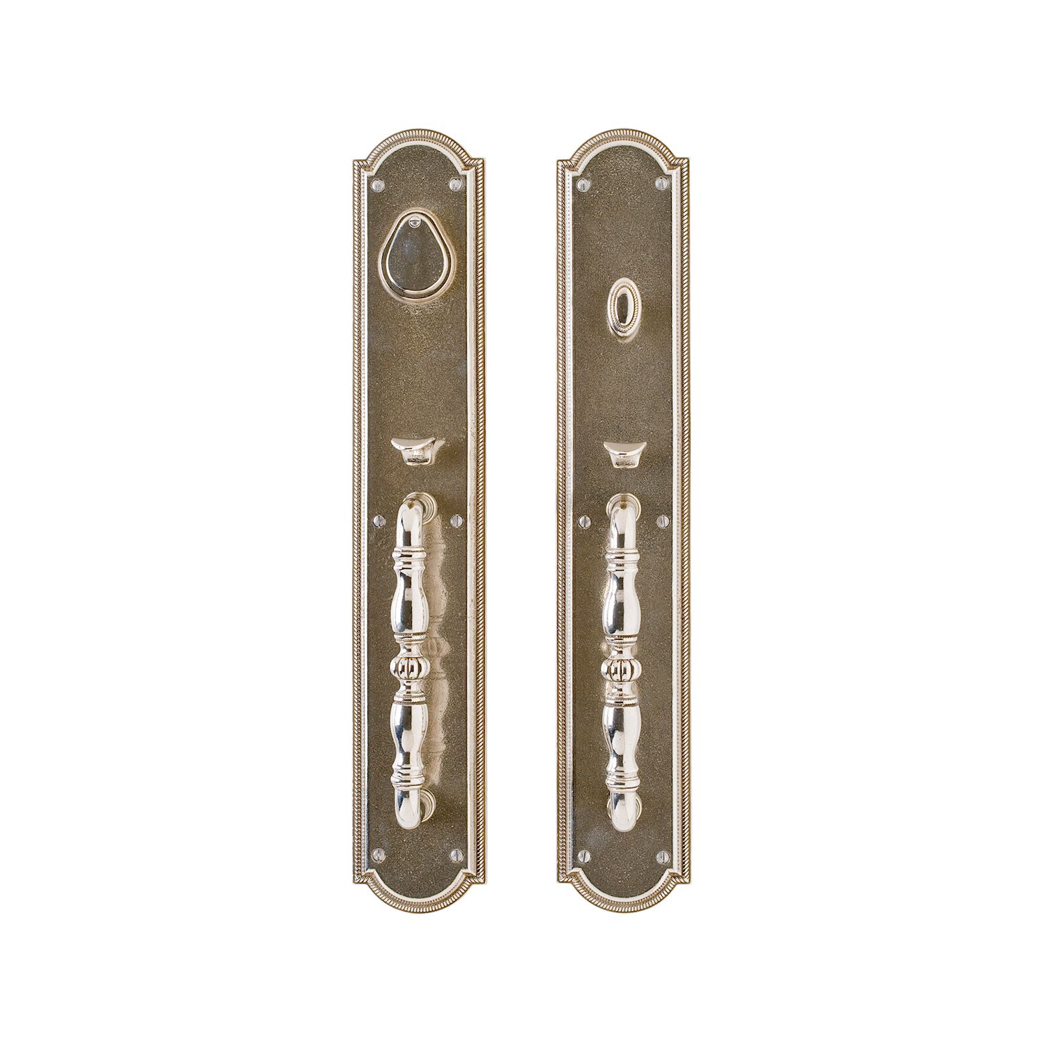 uego de Entrada con Jaladera Ellis 3 1/2" x 20" — Rocky Mountain Hardware bronce macizo