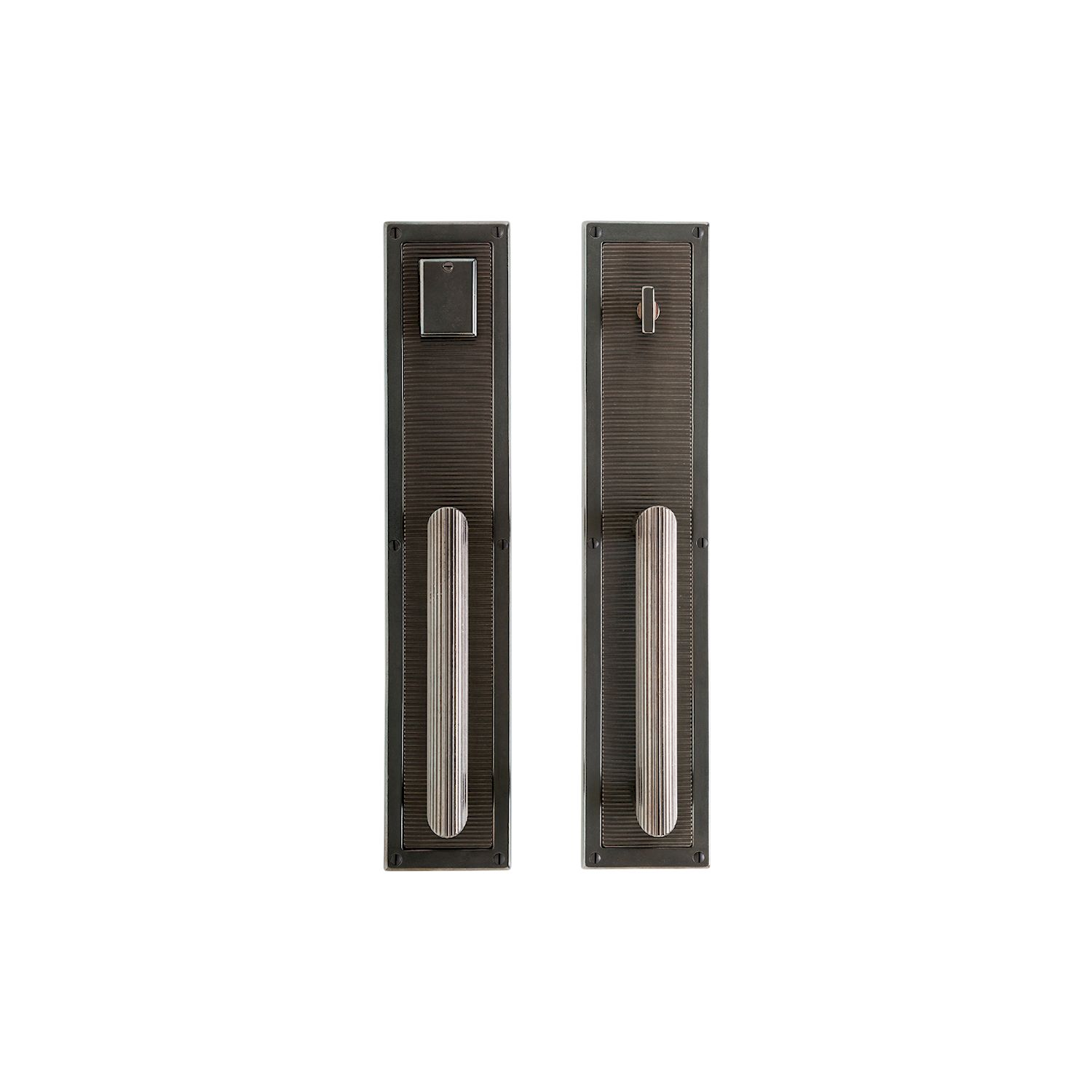 uego Empujar y Jalar Flute 3 1/2" x 18" — Rocky Mountain Hardware bronce macizo