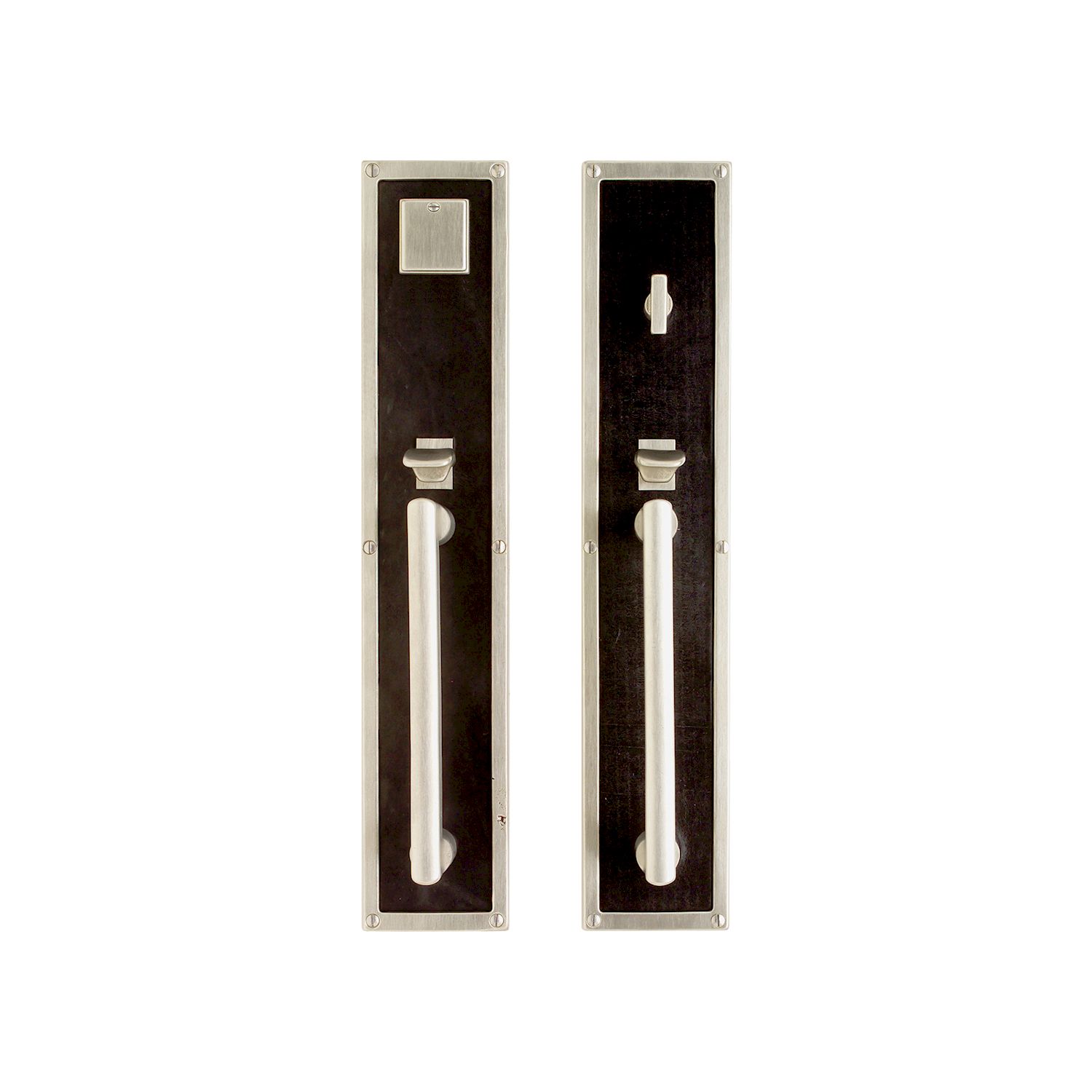 uego de Entrada con Jaladera Designer 3 1/2" x 18" — Rocky Mountain Hardware bronce macizo
