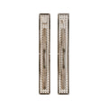 uego Empujar y Jalar Designer Textures 3 1/2" x 24" — Rocky Mountain Hardware bronce macizo