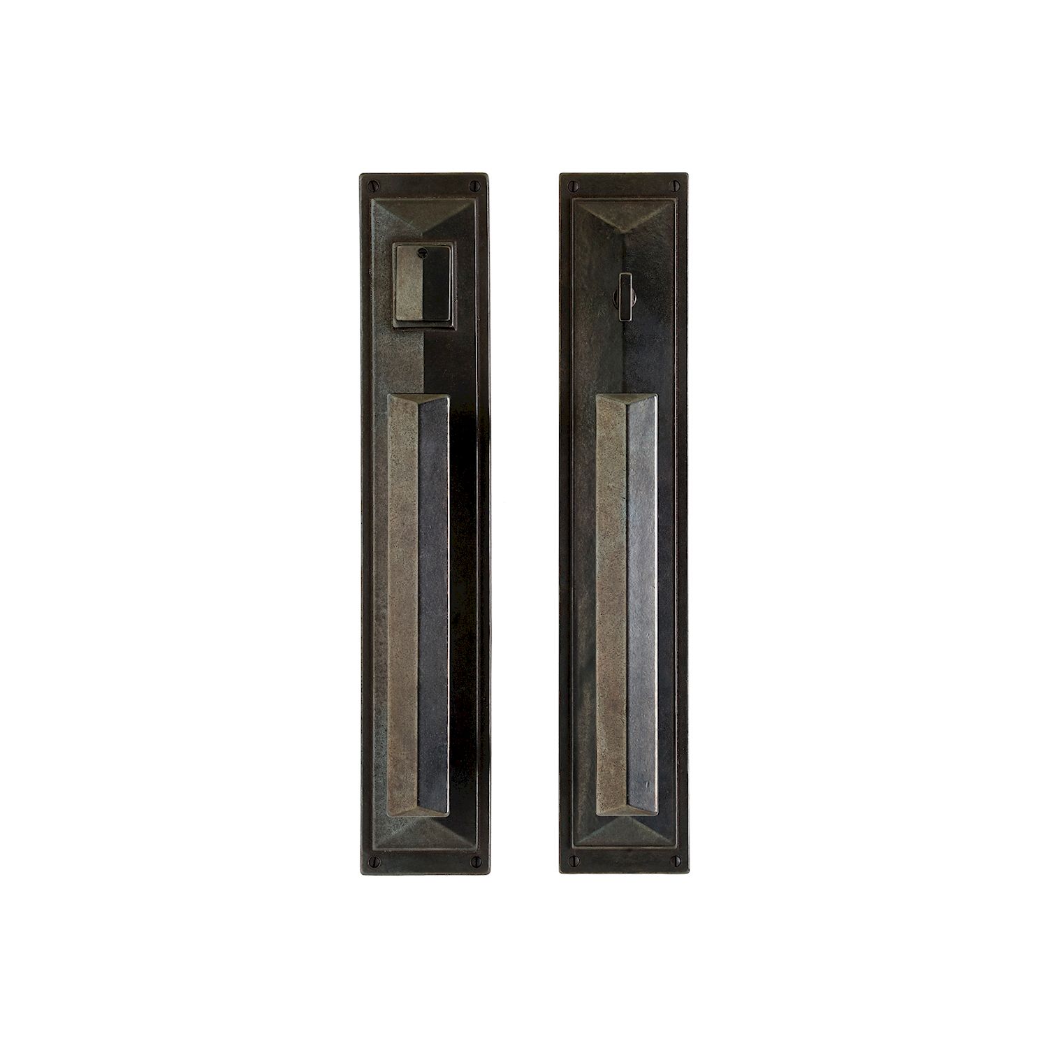 uego Empujar y Jalar Mack 3 3/4" x 20" — Rocky Mountain Hardware bronce macizo