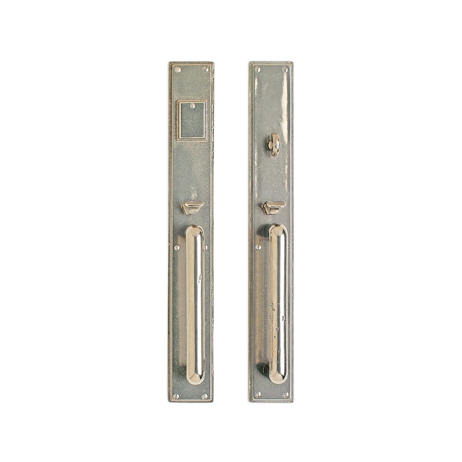 uego de Entrada con Jaladera Stepped 2 3/4" x 20" — Rocky Mountain Hardware bronce macizo