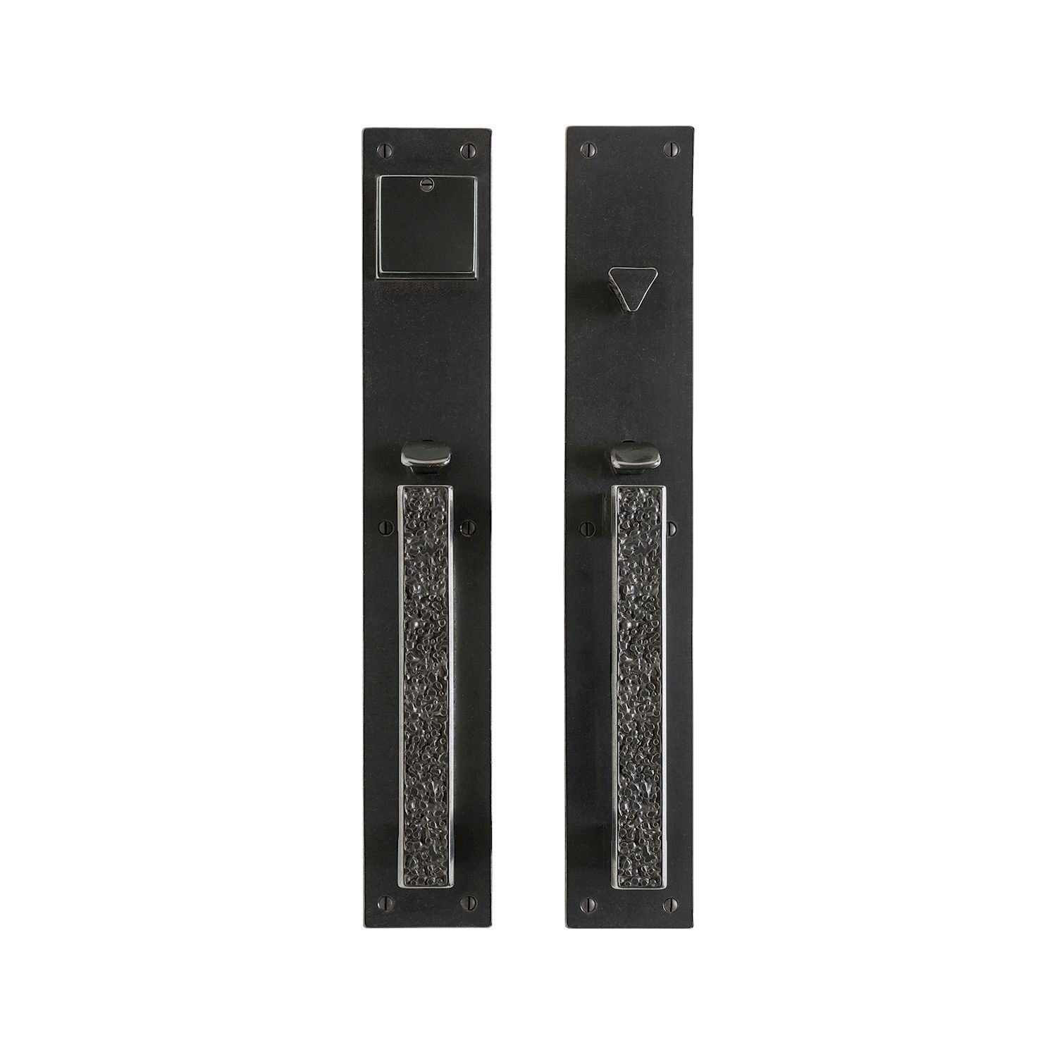 uego de Entrada con Jaladera Trousdale 3" x 18" (G30333) — Rocky Mountain Hardware bronce macizo