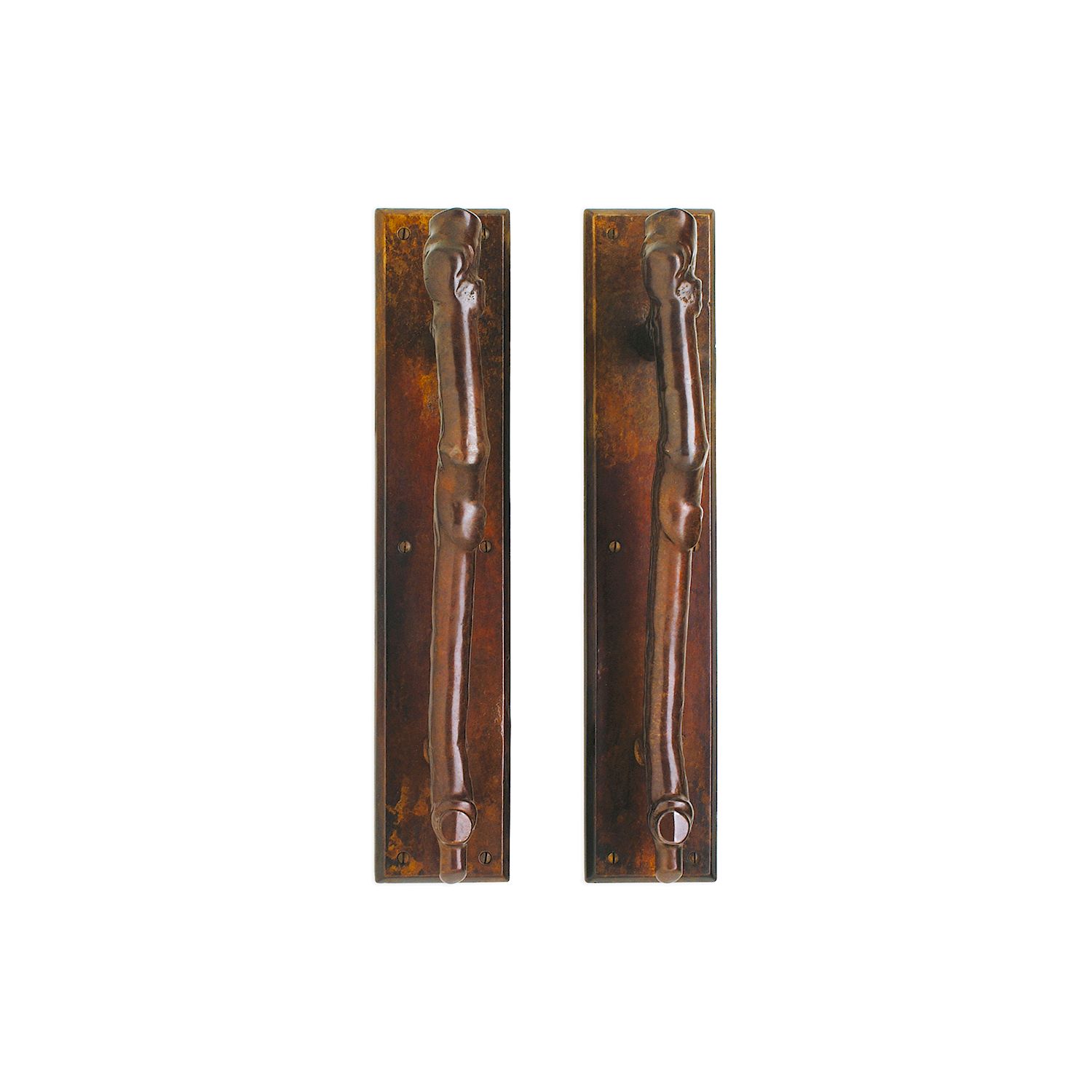 uego Empujar y Jalar Rectangular 3 1/2" x 18" — Rocky Mountain Hardware bronce macizo
