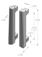 Kyoto Mentori Grip Handle (GH-KYO-M85) — dibujo de especificaciones y dimensiones
