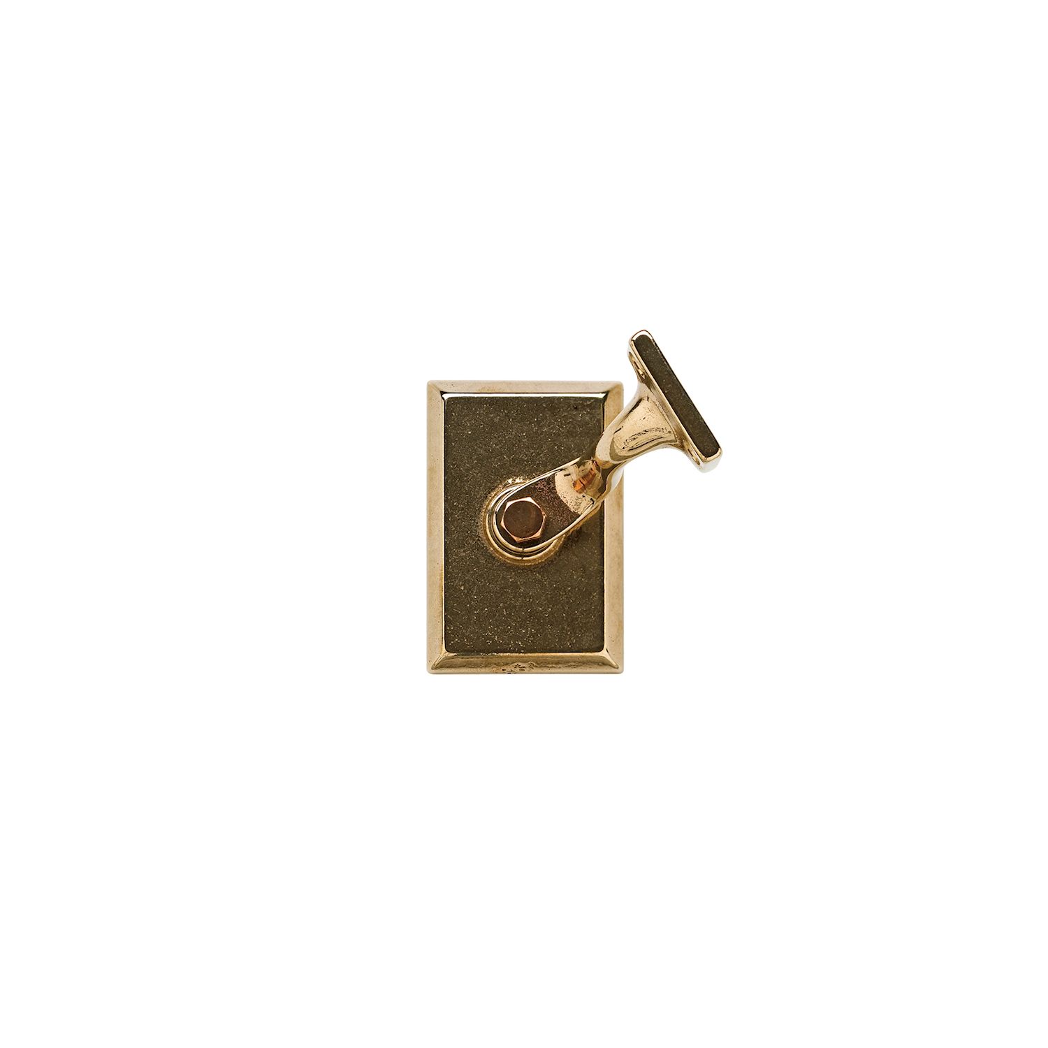 Soporte para barandal rectangular — Rocky Mountain Hardware bronce macizo