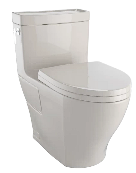 TOTO Aimes® One-Piece Toilet, 1.28GPF, Taza Alargada - Conección WASHLET®+