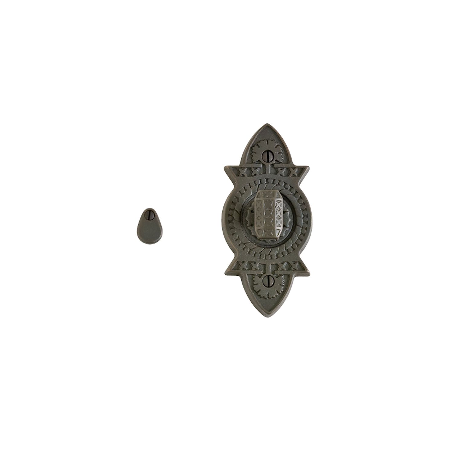 Pasador de privacidad Briggs — Rocky Mountain Hardware bronce macizo