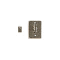 asador de Privacidad Hammered 2 1/2" x 3 1/4" — Rocky Mountain Hardware bronce macizo