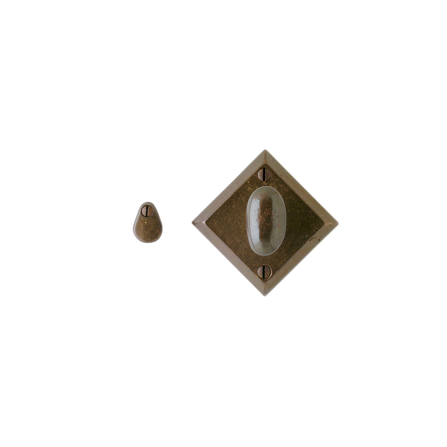 asador de Privacidad Rectangular — Rocky Mountain Hardware bronce macizo