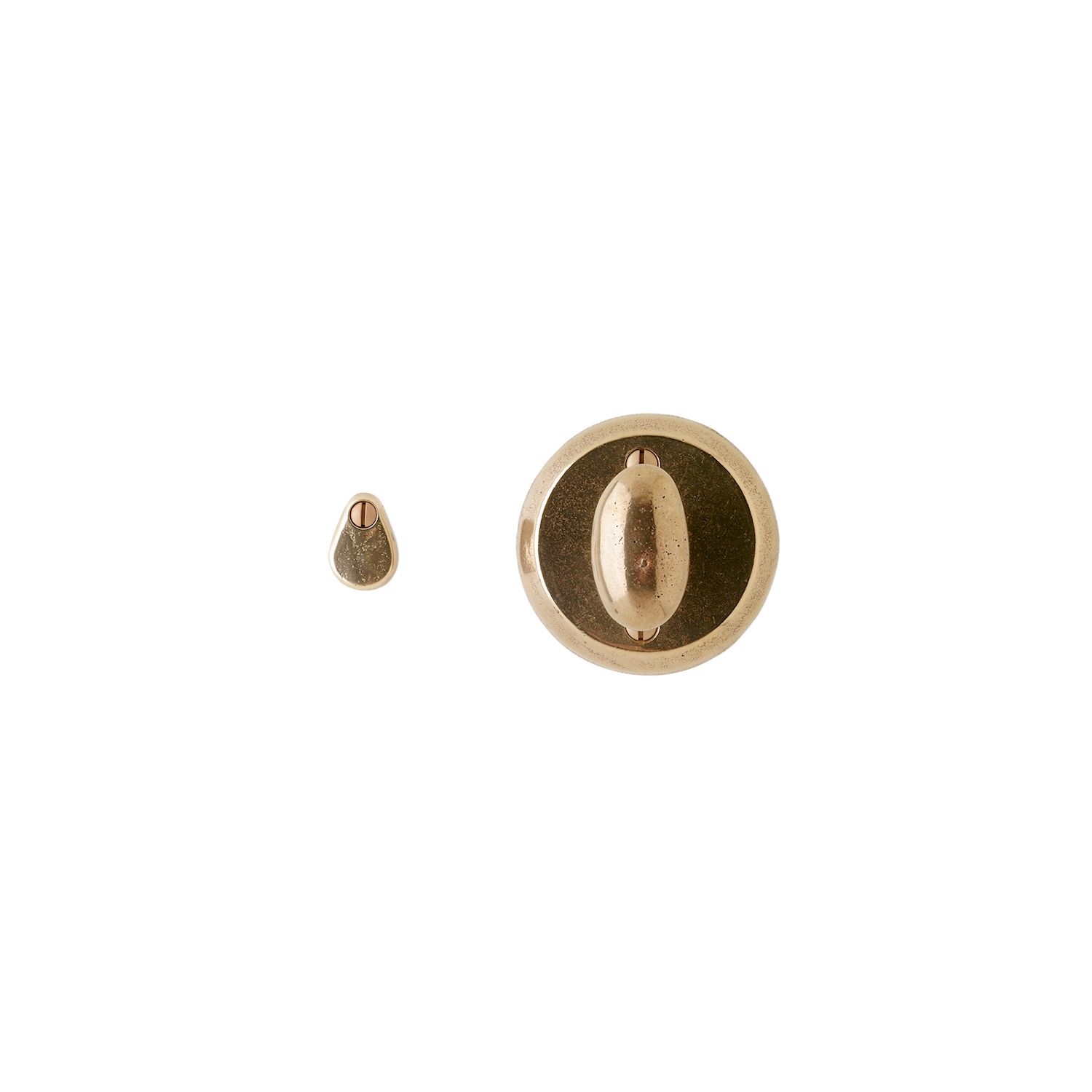 asador de Privacidad Round y Oval redondo 2 5/8" — Rocky Mountain Hardware bronce macizo