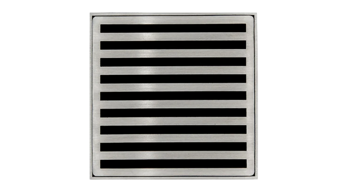 Coladera Central con Patrón Lines - Infinity Drain