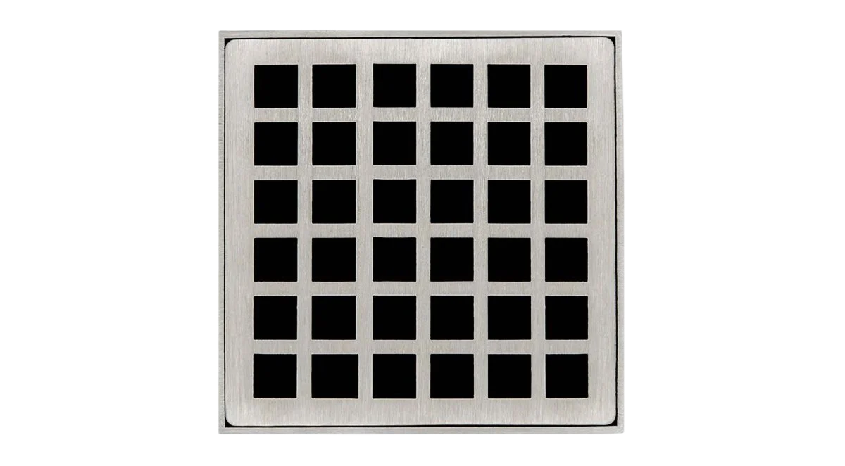 Coladera Central Cuadrada con Patrón Squares - Infinity Drain