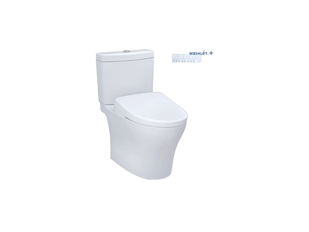 TOTO Aquia® IV - WASHLET®+ S7A Inodoro de dos piezas - 1.28 GPF & 0.9 GPF