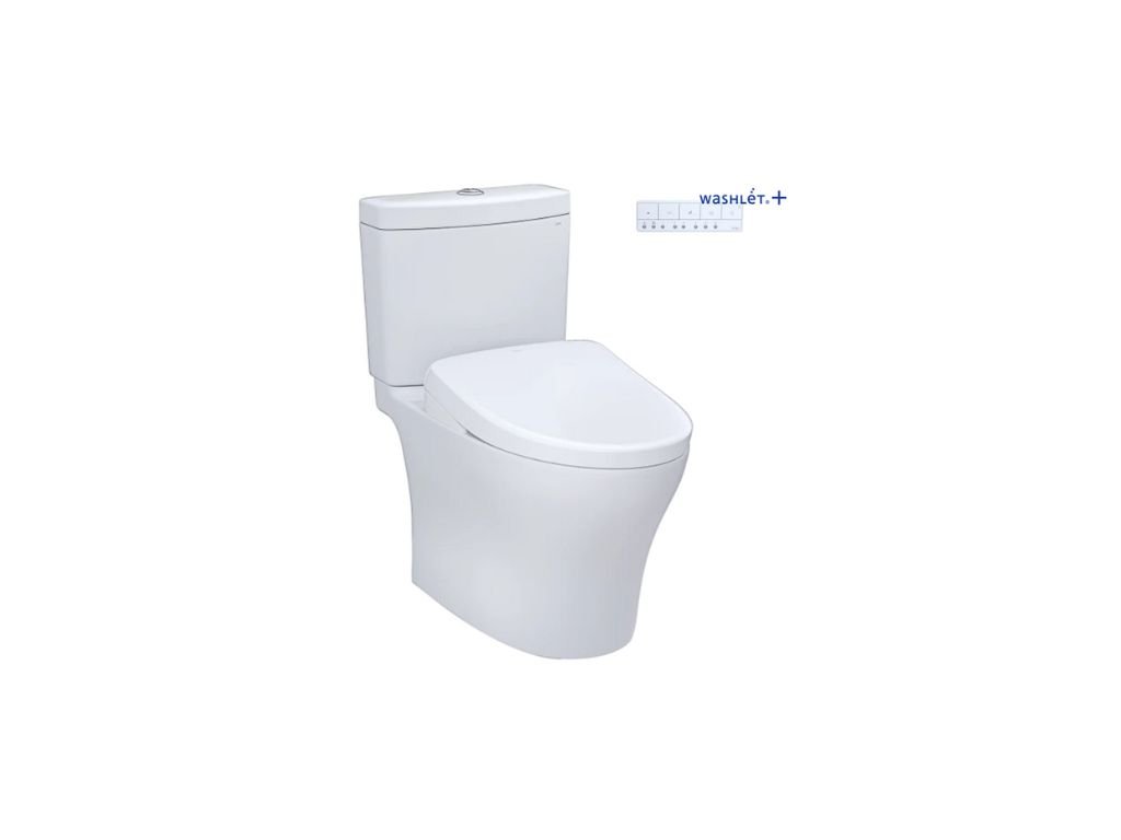 TOTO Aquia® IV - WASHLET®+ S7A Inodoro de dos piezas  - 1.28 GPF & 0.9 GPF - Altura Universal