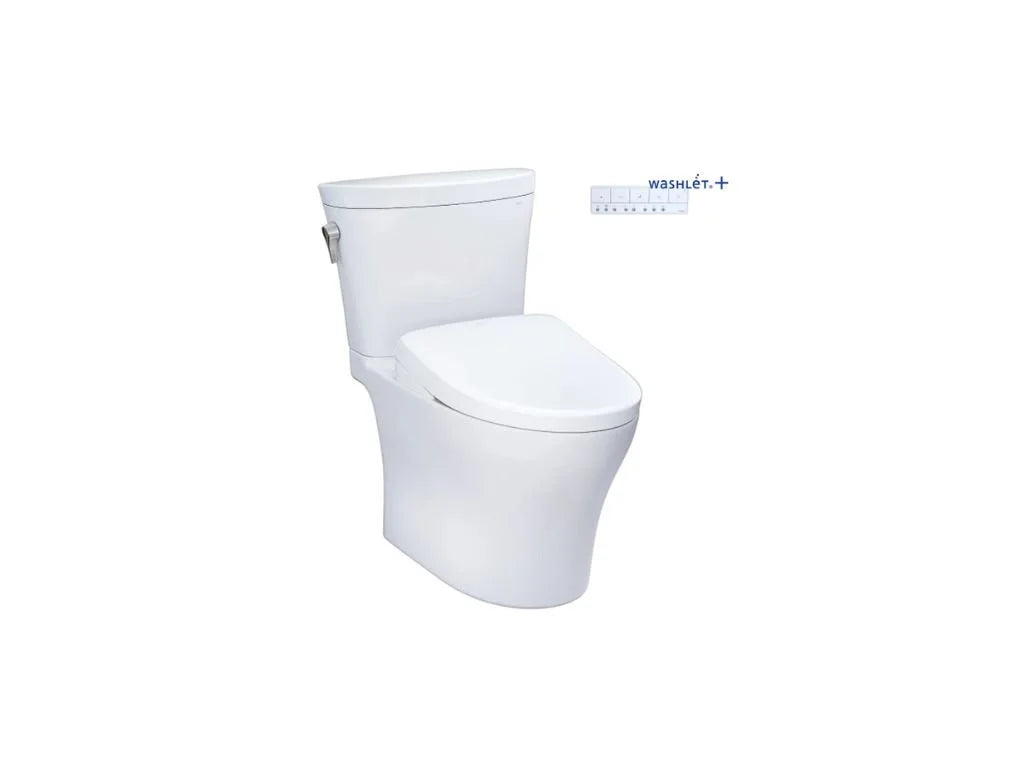 TOTO Aquia® IV Arc - WASHLET®+ S7A Inodoro de dos piezas - 1.28 GPF & 0.9 GPF - Altura Universal