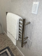 Jeeves Modelo H Recta 7 Barras Toallero Calefactor Cableado en Níquel Satinado