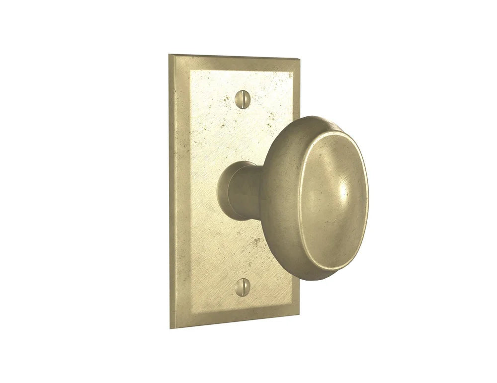 Oval Ridge Door Knob — Shown with P-404 in S1 Finish