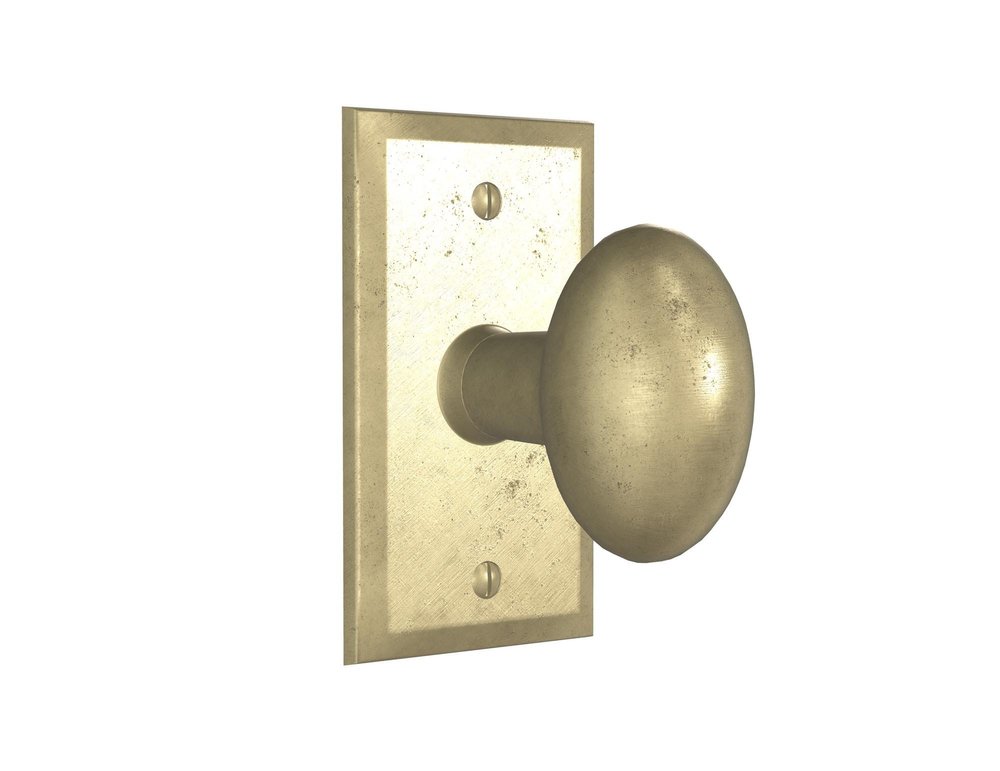 Oval Door Knob — Shown with P-404 in S1 Finish