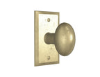 Oval Door Knob — Shown with P-404 in S1 Finish