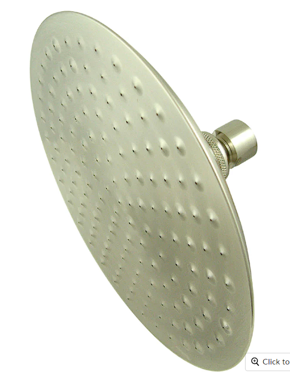 kingston brass 8¨regadera de lluvia niquelado satinado