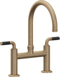 California Faucets Descanso Llave de Cocina Tipo Puente Industrial - Pico en Arco