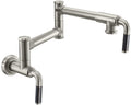 California Faucets Descanso Llenador de Ollas de Pared con Dos Llaves - Industrial