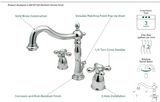 KINGSTON BRASS Grifo de baño de dos mandos NIQUELADO SATINADO