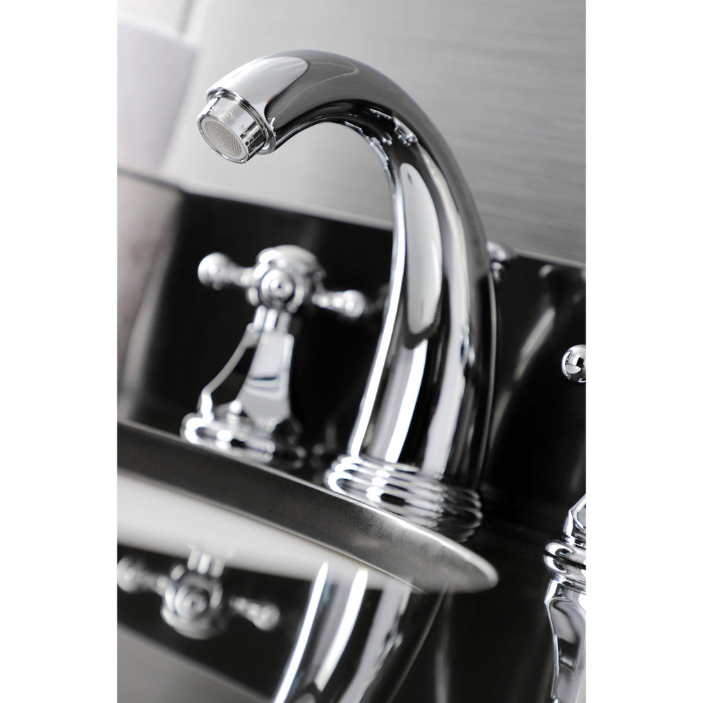 Kingston Brass Metropolitan - Llave de Lavabo Widespread (3 Orificios), con Dos Manerales — Ambientación 3