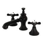 Kingston Brass Essex - Llave de Lavabo Widespread (3 Orificios), con Dos Manerales — Negro Mate