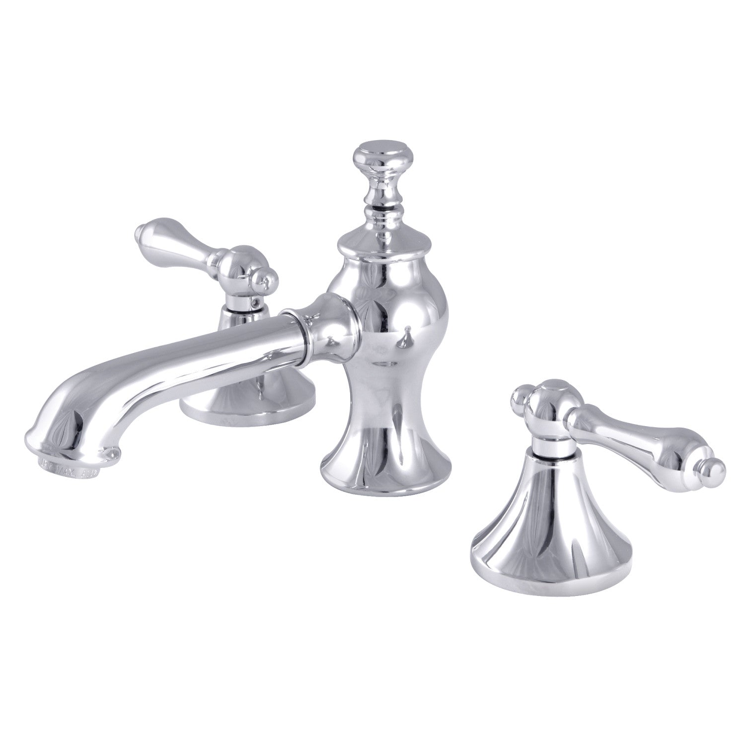 Kingston Brass Vintage - Llave de Lavabo Widespread (3 Orificios), con Dos Manerales — Cromo Pulido