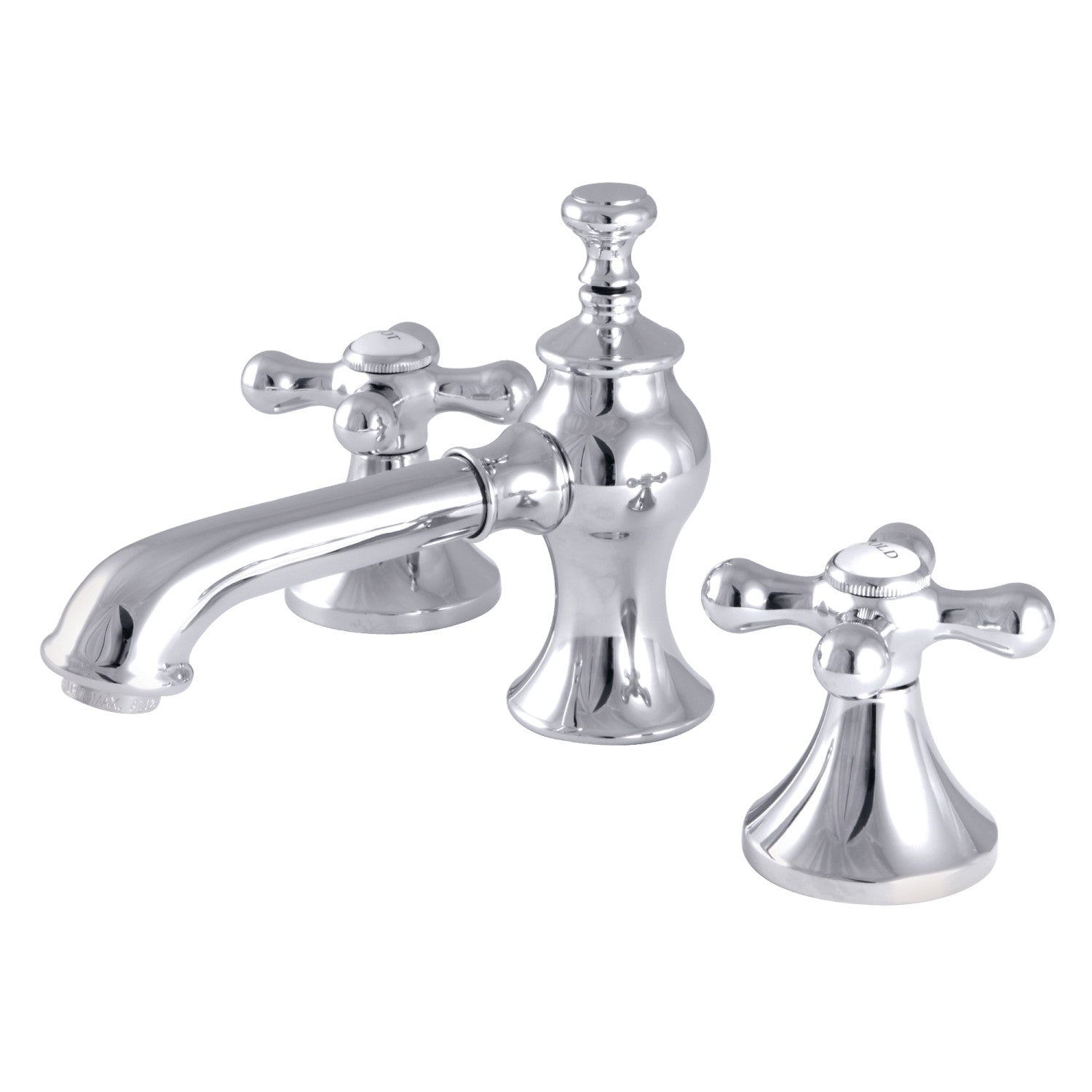 Kingston Brass Vintage - Llave de Lavabo Widespread (3 Orificios), con Dos Manerales — Cromo Pulido