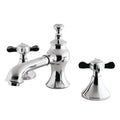 Kingston Brass Essex - Llave de Lavabo Widespread (3 Orificios), con Dos Manerales — Cromo Pulido