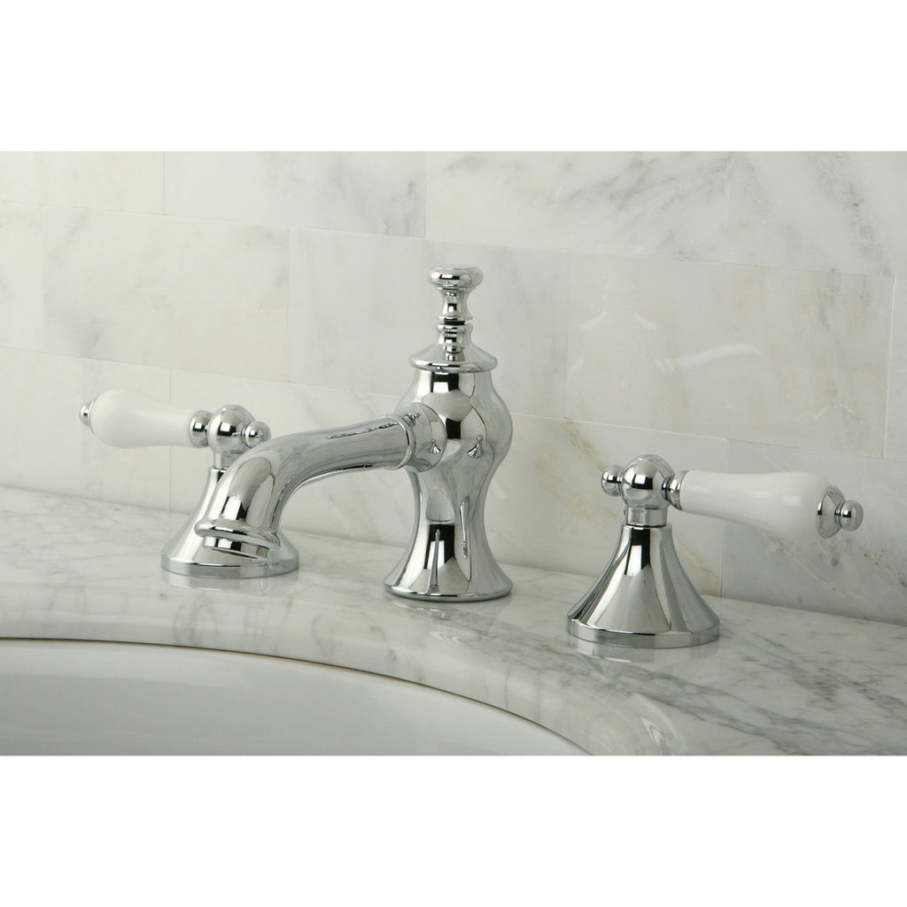 Kingston Brass Vintage - Llave de Lavabo Widespread (3 Orificios), con Dos Manerales — Ambientación 1