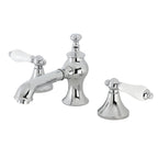 Kingston Brass Vintage - Llave de Lavabo Widespread (3 Orificios), con Dos Manerales — Cromo Pulido