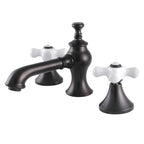 Kingston Brass Vintage - Llave de Lavabo Widespread (3 Orificios), con Dos Manerales — Bronce Aceitado