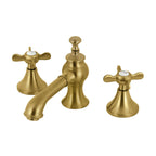 Kingston Brass Essex - Llave de Lavabo Widespread (3 Orificios), con Dos Manerales — Latón Cepillado