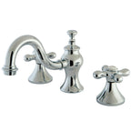 Kingston Brass Vintage - Llave de Lavabo Widespread (3 Orificios), con Dos Manerales — Cromo Pulido