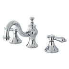 Kingston Brass Bel-Air - Llave de Lavabo Widespread (3 Orificios), con Dos Manerales — Cromo Pulido