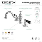 Kingston Brass Duchess - Llave de Lavabo Widespread (3 Orificios), con Dos Manerales — Guía de Instalación 1