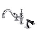 Kingston Brass Duchess - Llave de Lavabo Widespread (3 Orificios), con Dos Manerales — Cromo Pulido