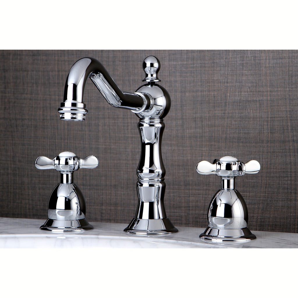 Kingston Brass Essex - Llave de Lavabo Widespread (3 Orificios), con Dos Manerales — Ambientación 1