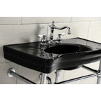 Kingston Brass Bel-Air - Llave de Lavabo Widespread (3 Orificios), con Dos Manerales — Ambientación 2
