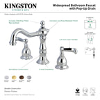 Kingston Brass Heritage - Llave de Lavabo Widespread (3 Orificios), con Dos Manerales — Guía de Instalación 1