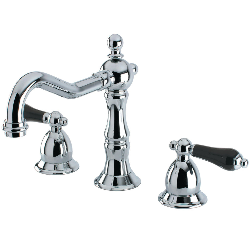 Kingston Brass Duchess - Llave de Lavabo Widespread (3 Orificios), con Dos Manerales — Cromo Pulido