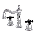 Kingston Brass Duchess - Llave de Lavabo Widespread (3 Orificios), con Dos Manerales — Cromo Pulido