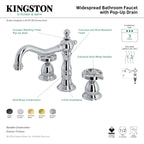 Kingston Brass Belknap - Llave de Lavabo Widespread (3 Orificios), con Dos Manerales — Guía de Instalación 1
