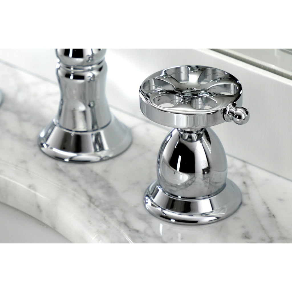 Kingston Brass Belknap - Llave de Lavabo Widespread (3 Orificios), con Dos Manerales — Ambientación 1