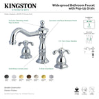 Kingston Brass French Country - Llave de Lavabo Widespread (3 Orificios), con Dos Manerales — Guía de Instalación 1